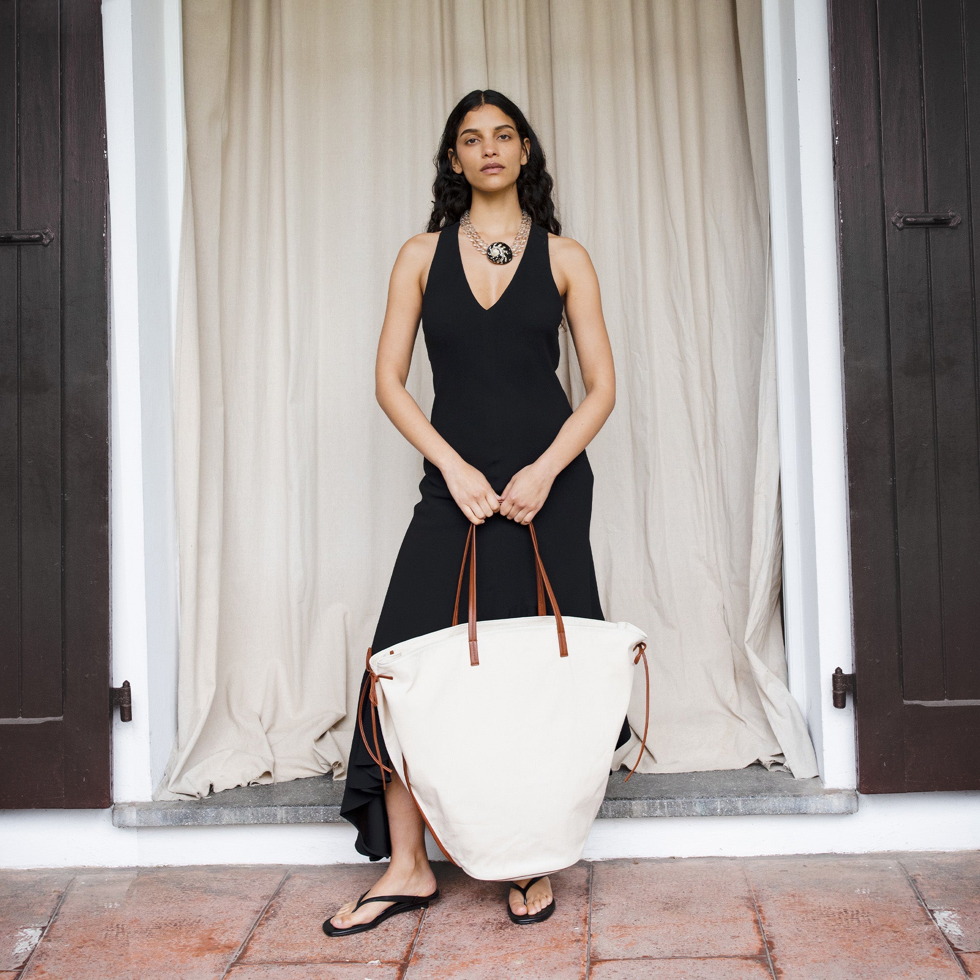 TALLULAH BEIGE CUIR COGNAC